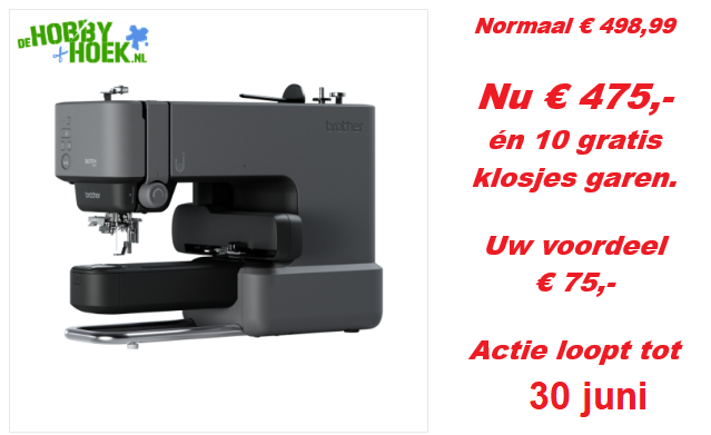 Brother Skitch PP1 - Nu met 10 gratis klosjes borduurgaren  (twv € 50,-)