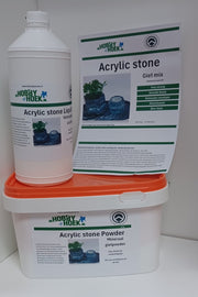 Acrylic stone casting mix - Gietmateriaal wit 3kg