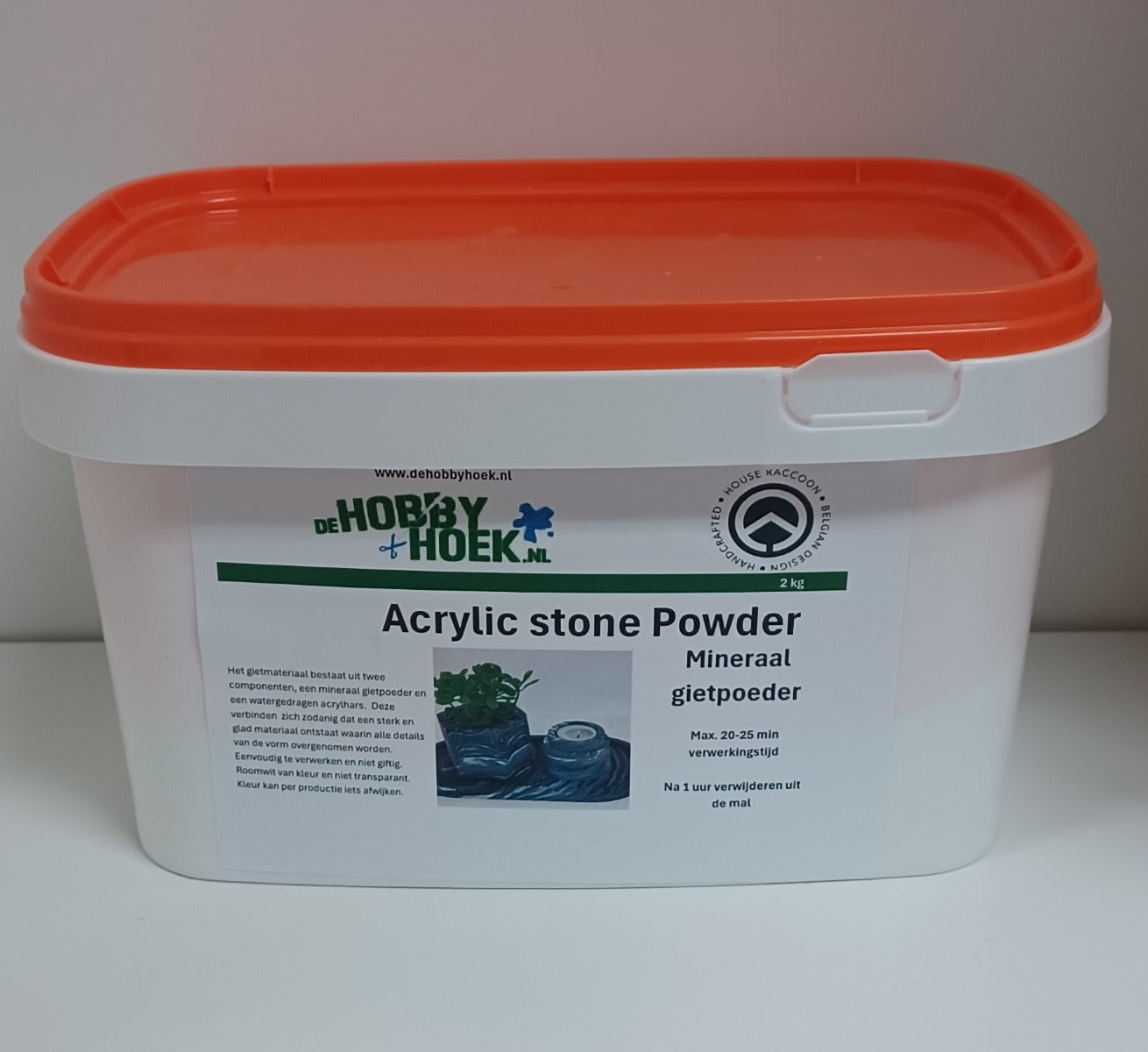 Acrylic stone casting mix - Gietmateriaal wit 3kg