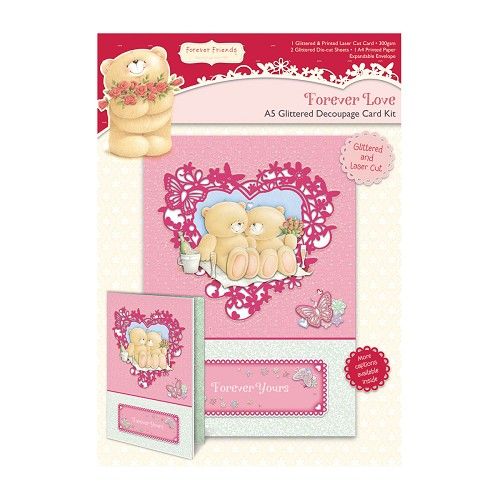 A5 Decoupage Card Kit - Forever love - Picnic (AFGEPRIJSD)