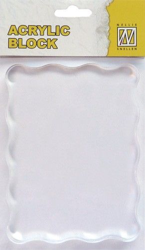 Acrylic Block 12 x 9 cm(voor clearstamps) (AB007)