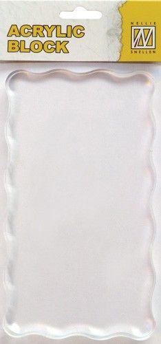 Acrylic Block 16 x 9 cm(voor clearstamps) (AB008)