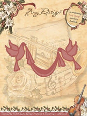 Die - Amy Design - Vintage Christmas Collection Die - Doves with Sash (AFGEPRIJSD)