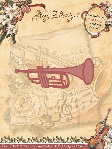 Die - Amy Design - Vintage Christmas Collection Die - Trumpet (AFGEPRIJSD)