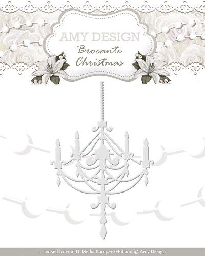 Die - Amy Design - Brocante Christmas - Chandelier (AFGEPRIJSD)