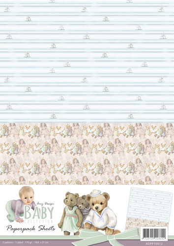 Paperpack background sheets 2 - Baby Collection - Amy Design (AFGEPRIJSD)