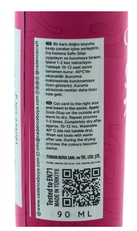 Cadence SafeStep Sock-Stop Anti-Slip Verf Red (0002) *
