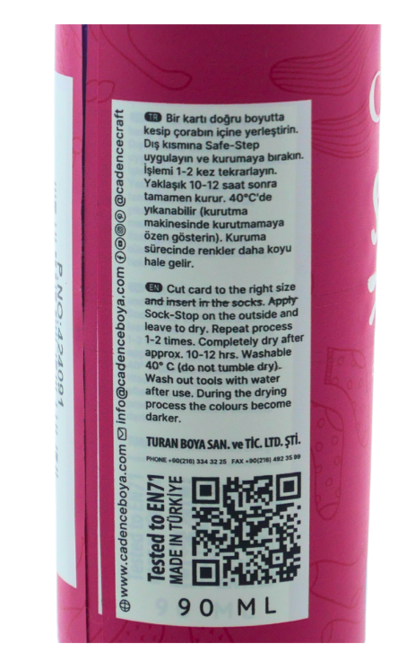Cadence SafeStep Sock-Stop Anti-Slip Verf Licht Blauw (0007) *