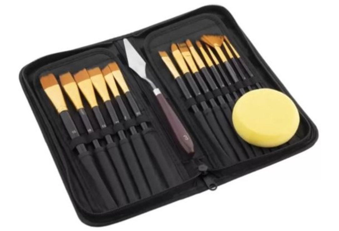 Nassau Penselen Schildersset in Etui 18-delig (AR0820/GE)