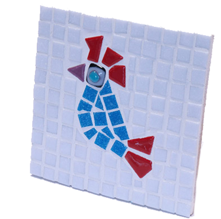 Mosaikstein Glazen Ogen 15x20 mm Zwart 2 stuks (AR13a) *
