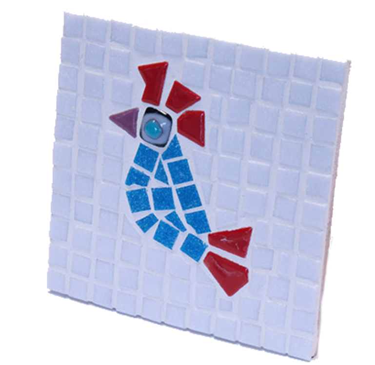 Mosaikstein Glazen Ogen 15x20 mm Blauw 2 stuks (AR20a) *