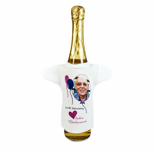 Mini T-Shirt Wit voor sublimatie bedrukking 19x20cm (MSHIRTN-1)