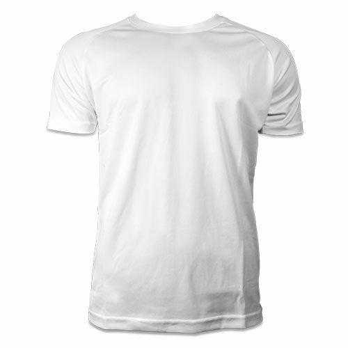 UNISEX Sportshirt - Ronde hals - Voor sublimatie - Maat S (PMA10-W-S)