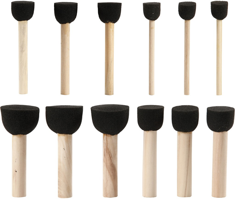 Artistline Foamkwasten 13-35 mm 12 stuks (10409)