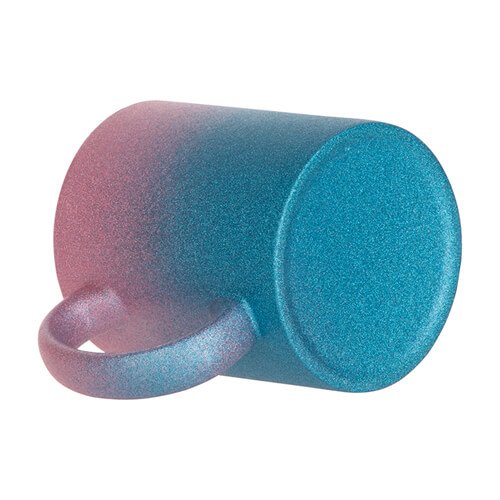 Glitter Sublimatie Mok 11oz - roze-blauw verloop (B11GTMX-PKBL)