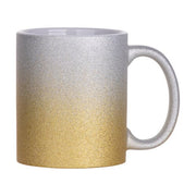 Glitter Sublimatie Mok 11oz - goud-zilver verloop (B11GTMX-SVGD)