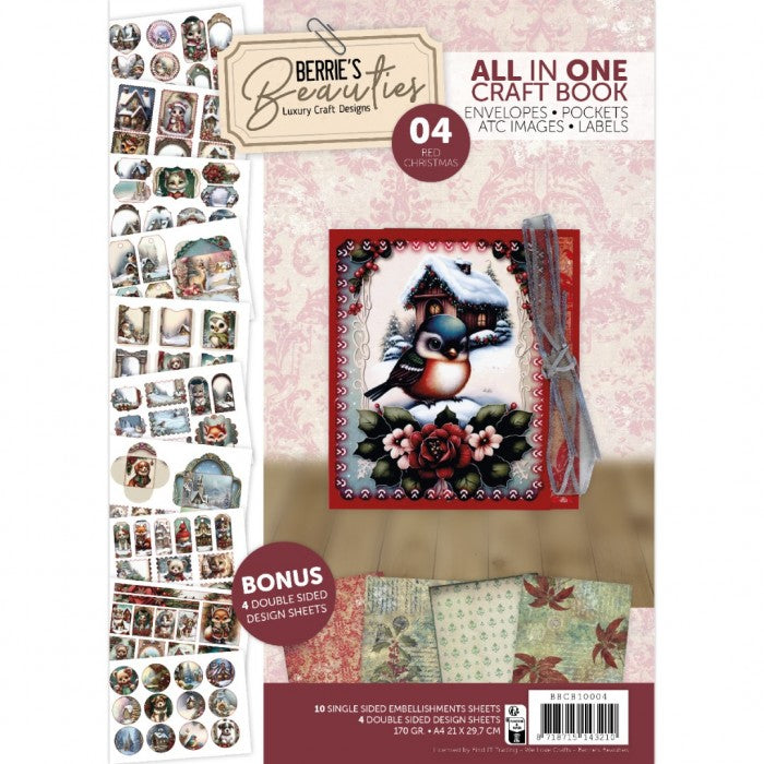 Berries Beauties All in one Craft Boek 4 - Red Christmas (BBCB10004)