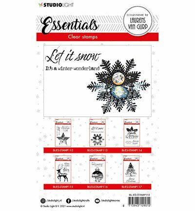 BL Clear stamp Snowflake Essentials 105x148mm nr.113