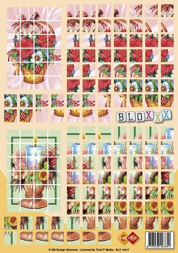 Knipvel - Card Deco - Bloxx 17: Bloembakken