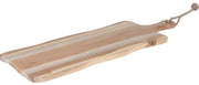Borrelplank teak met handvat en touw 59,5 x 20,2 x 1,5 cm (SLG8-59,5)