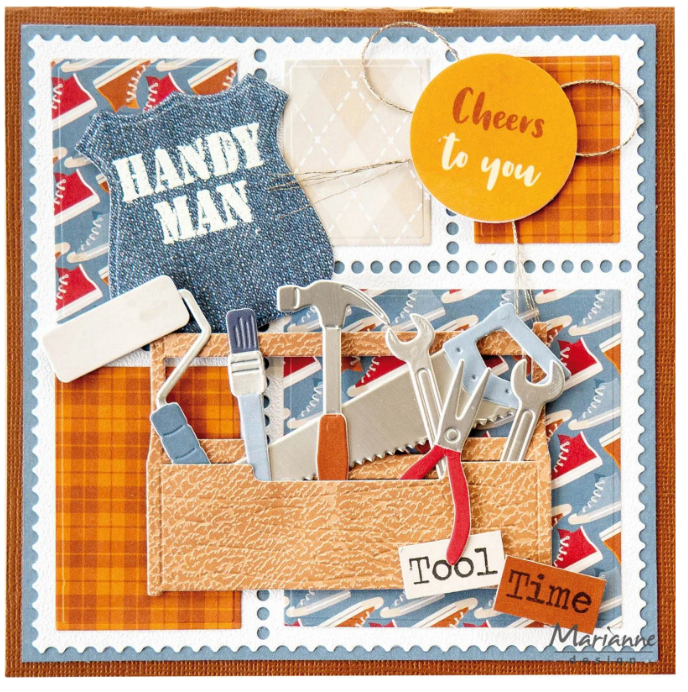 Marianne Design • Stickers Hi Handsome! by Marleen (CA3205) *