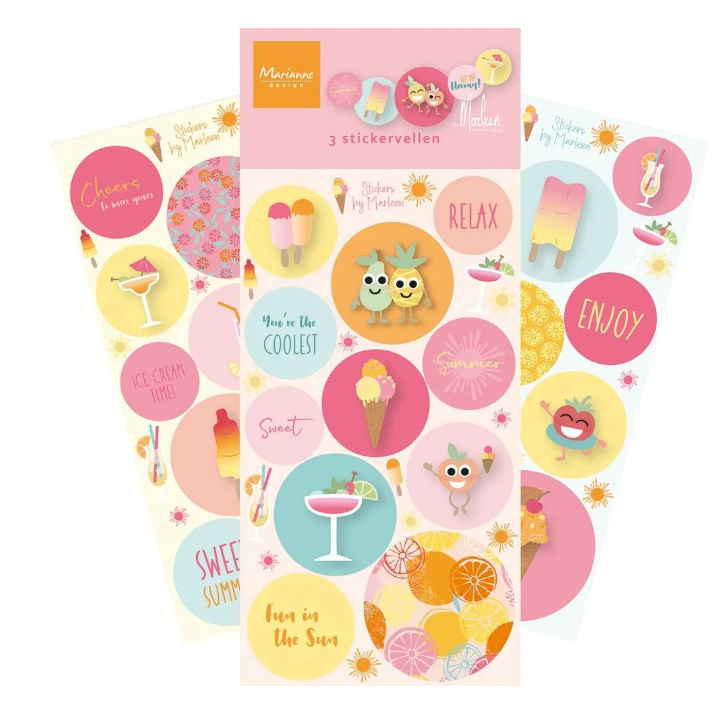 Marianne Design • Stickers Fresh Lemonade by Marleen (CA3206) *