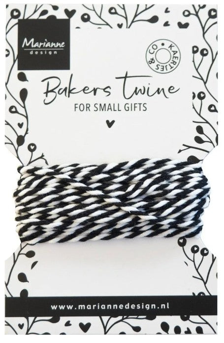 Marianne Design • Bakers Twine Black & White (CA3212) *