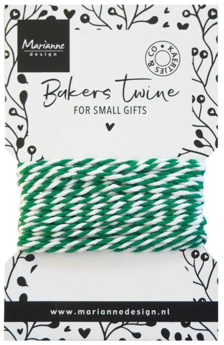 Marianne Design • Bakers Twine Green & White (CA3214) *