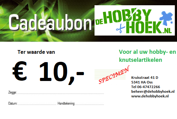 Cadeaubon T.w.v. € 10,-