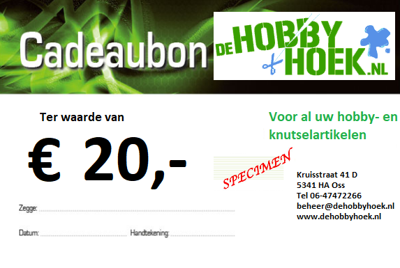 Cadeaubon T.w.v. € 20,-