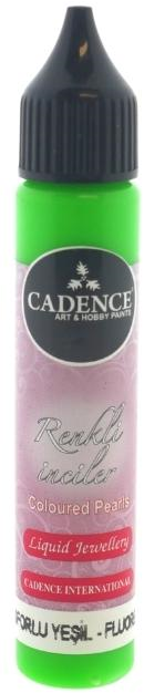 Cadence - Colored Pearls - Neon Groen - 25 ml  (Pearls0575) *