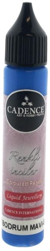 Cadence - Colored Pearls - Opaque - Bodrum Blauw - 25 ml (Pearls0559) *