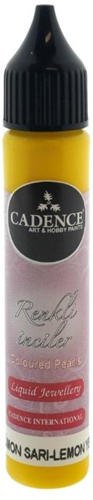 Cadence - Colored Pearls - Opaque - Citroengeel - 25 ml (Pearls0551) *