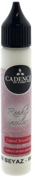 Cadence - Colored Pearls - Opaque - Wit - 25 ml (Pearls0568) *