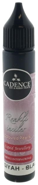 Cadence - Colored Pearls - Opaque - Zwart - 25 ml (Pearls0572) *