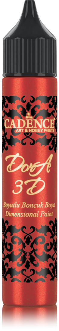 Cadence - Dora 3D Metallic Dimensional Verf - Rood - 25 ml(5133) *