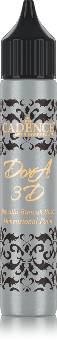 Cadence - Dora 3D Metallic Dimensional Verf - Zilver - 25 ml (5132) *