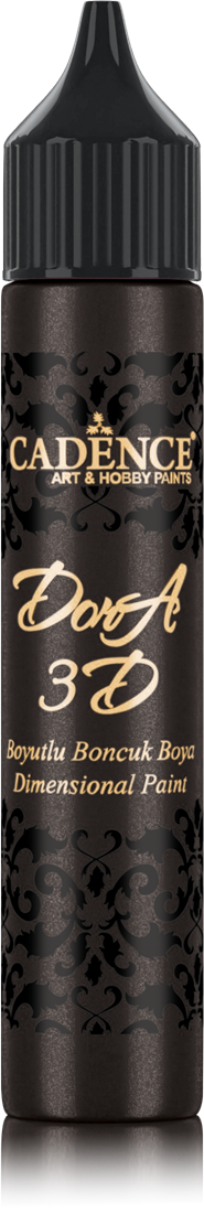 Cadence - Dora 3D Metallic Dimensional Verf - Zwart - 25 ml (5131) *