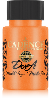 Cadence - Dora Acrylverf Metallic - Fel Oranje - 50ml - (0169)