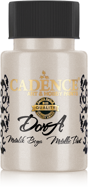 Cadence - Dora Acrylverf Metallic - Platina - 50ml - (0137)