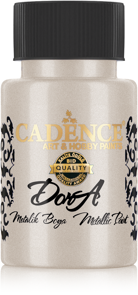 Cadence - Dora Acrylverf Metallic - Platina - 50ml - (0137)