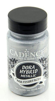 Cadence - Dora Hybrid Acrylverf - Metallic - Zilver - 90 ml (7132)
