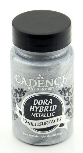 Cadence - Dora Hybrid Acrylverf - Metallic - Zilver - 90 ml (7132)