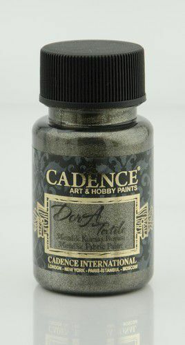 Cadence - Dora metallic - textiel verf - Antraciet - 50ml (1138 )