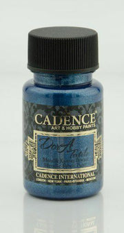 Cadence - Dora metallic - textiel verf - Blauw - 50 ml (1154 )