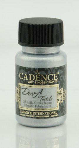 Cadence - Dora metallic - textiel verf - Zilver - 50 ml (1132 )