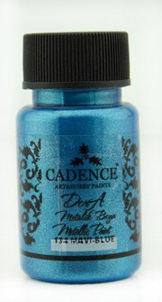 Cadence - Dora Acrylverf Metallic - Dora blauw - 50ml - (0134)