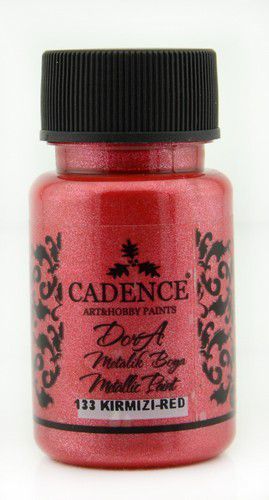 Cadence - Dora Acrylverf Metallic - Dora rood - 50ml - (0133)