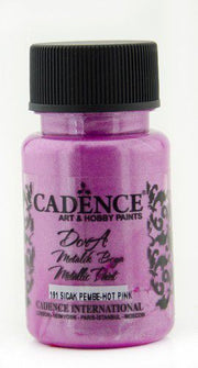 Cadence - Dora Acrylverf Metallic - Fel Roze - 50ml - (0191)