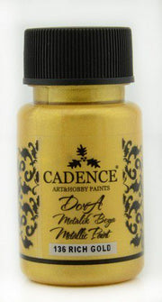 Cadence - Dora Acrylverf Metallic - Rich gold - 50ml - (0136)